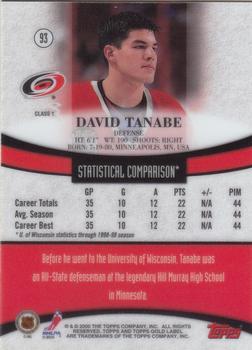 1999-00 Topps Gold Label #93 David Tanabe Back