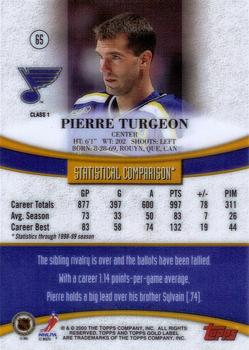 1999-00 Topps Gold Label #65 Pierre Turgeon  Back
