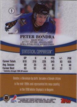 1999-00 Topps Gold Label #9 Peter Bondra  Back