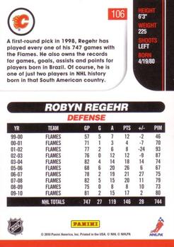 2010-11 Score #106 Robyn Regehr  Back