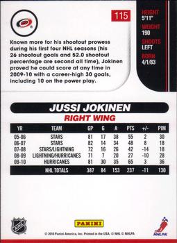 2010-11 Score #115 Jussi Jokinen  Back