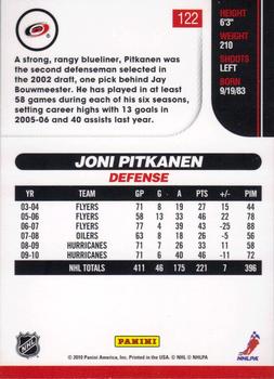 2010-11 Score #122 Joni Pitkanen  Back