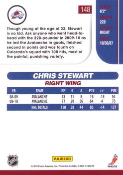 2010-11 Score #148 Chris Stewart  Back