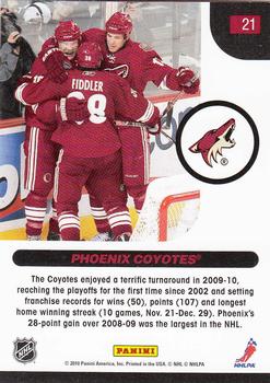 2010-11 Score #21 Coyotes Captivate Fans, Return to Playoffs Back