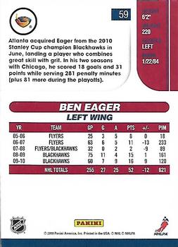 2010-11 Score #59 Ben Eager  Back