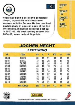 2010-11 Score #85 Jochen Hecht  Back