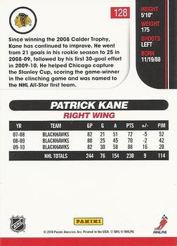 2010-11 Score #128 Patrick Kane  Back