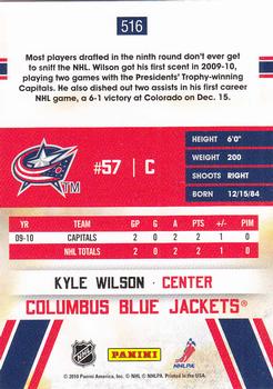 2010-11 Score #516 Kyle Wilson  Back