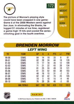2010-11 Score #172 Brenden Morrow  Back