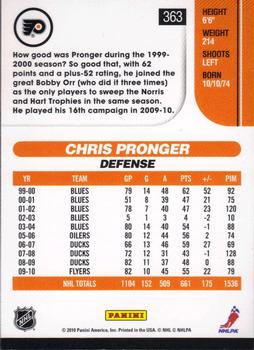 2010-11 Score #363 Chris Pronger  Back