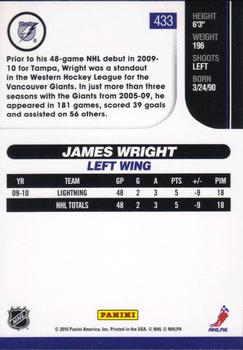 2010-11 Score #433 James Wright  Back
