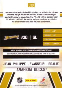2010-11 Score #530 Jean-Philippe Levasseur Back