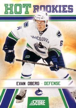 2010-11 Score #544 Evan Oberg  Front