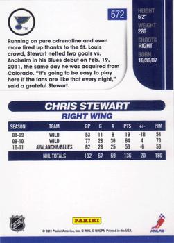 2010-11 Score #572 Chris Stewart  Back