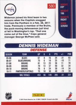2010-11 Score #580 Dennis Wideman  Back