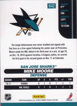 2010-11 Score #642 Mike Moore  Back