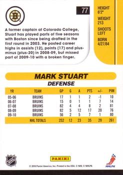 2010-11 Score #77 Mark Stuart  Back