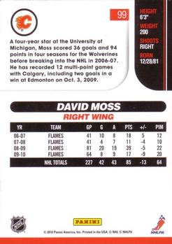 2010-11 Score #99 David Moss  Back