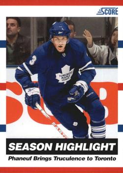 2010-11 Score - Glossy #18 Dion Phaneuf  Front