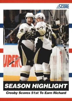 2010-11 Score - Glossy #25 Sidney Crosby  Front