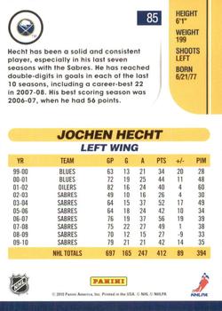 2010-11 Score - Glossy #85 Jochen Hecht  Back