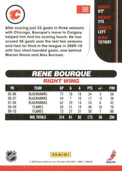 2010-11 Score - Glossy #98 Rene Bourque  Back