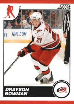 2010-11 Score - Glossy #118 Drayson Bowman  Front