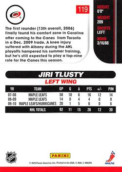 2010-11 Score - Glossy #119 Jiri Tlusty  Back