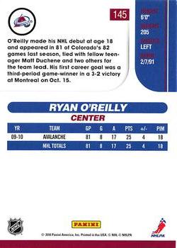 2010-11 Score - Glossy #145 Ryan O'Reilly  Back