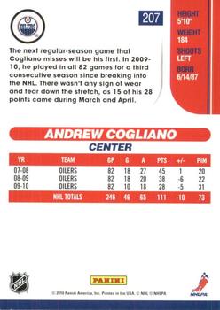 2010-11 Score - Glossy #207 Andrew Cogliano  Back