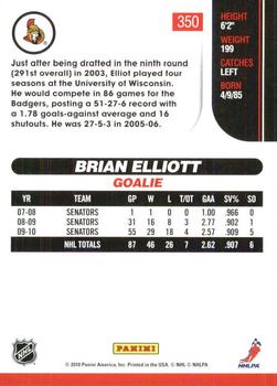 2010-11 Score - Glossy #350 Brian Elliott  Back