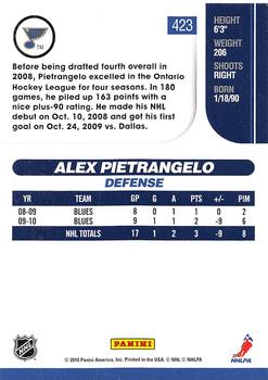 2010-11 Score - Glossy #423 Alex Pietrangelo  Back