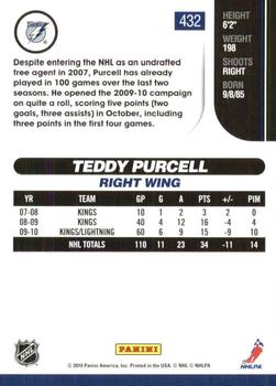 2010-11 Score - Glossy #432 Teddy Purcell  Back