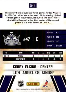 2010-11 Score - Glossy #542 Corey Elkins  Back