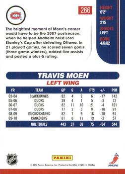2010-11 Score - 20th Anniversary #266 Travis Moen  Back