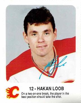 1987-88 Red Rooster Calgary Flames #NNO Hakan Loob Front