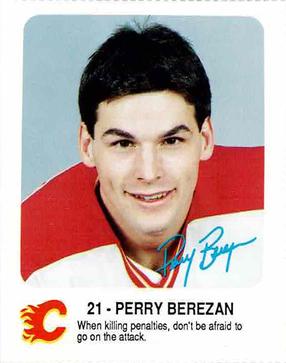 1987-88 Red Rooster Calgary Flames #NNO Perry Berezan Front