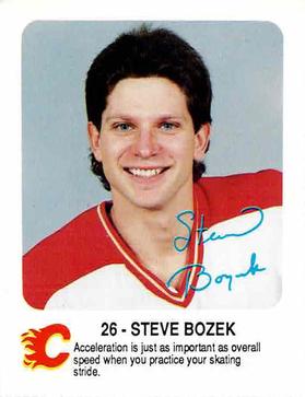 1987-88 Red Rooster Calgary Flames #NNO Steve Bozek Front