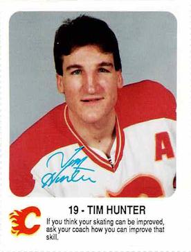 1987-88 Red Rooster Calgary Flames #NNO Tim Hunter Front