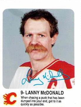1987-88 Red Rooster Calgary Flames #NNO Lanny McDonald Front