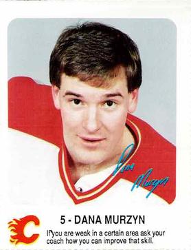 1987-88 Red Rooster Calgary Flames #NNO Dana Murzyn Front