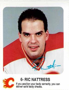 1987-88 Red Rooster Calgary Flames #NNO Ric Nattress Front