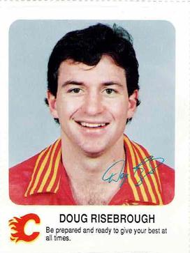 1987-88 Red Rooster Calgary Flames #NNO Doug Risebrough Front