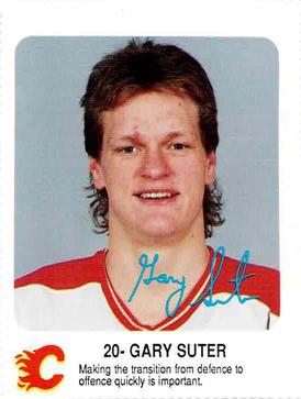 1987-88 Red Rooster Calgary Flames #NNO Gary Suter Front