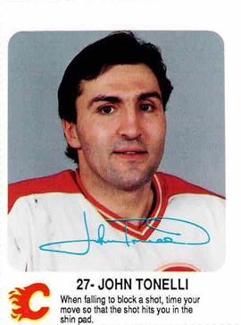 1987-88 Red Rooster Calgary Flames #NNO John Tonelli Front