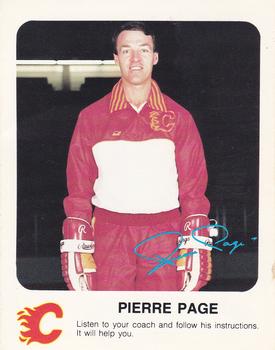 1986-87 Red Rooster Calgary Flames #NNO Pierre Page Front