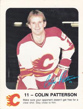 1986-87 Red Rooster Calgary Flames #NNO Colin Patterson Front