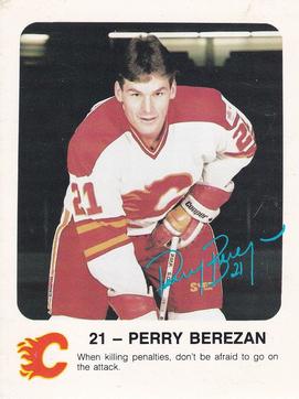 1986-87 Red Rooster Calgary Flames #NNO Perry Berezan Front
