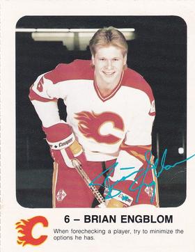 1986-87 Red Rooster Calgary Flames #NNO Brian Engblom Front