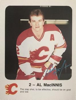 1986-87 Red Rooster Calgary Flames #NNO Al MacInnis Front